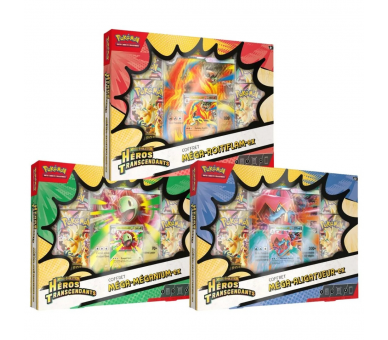 Coffret Méga Évolution– Héros Transcendants – ME2.5 - Méganium, Roitiflam ou Aligatueur