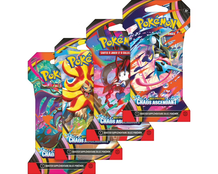 1 Booster sous blister Pokémon – ME04 - Méga-Évolution : Chaos Ascendant