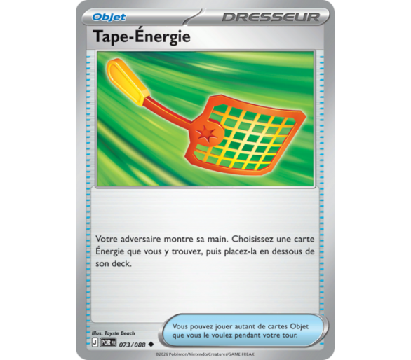 Objet Tape-Énergie 73/88 - Carte Peu Commune Reverse - Méga-Évolution Équilibre Parfait