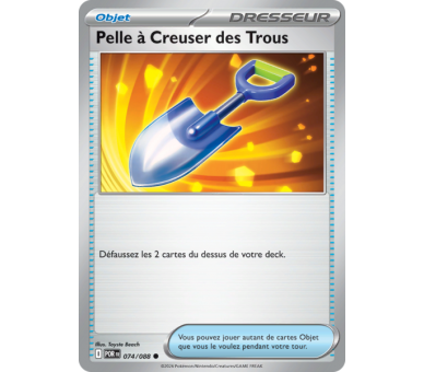 Objet Pelle à Creuser des Trous 74/88 - Carte Commune - Méga-Évolution Équilibre Parfait