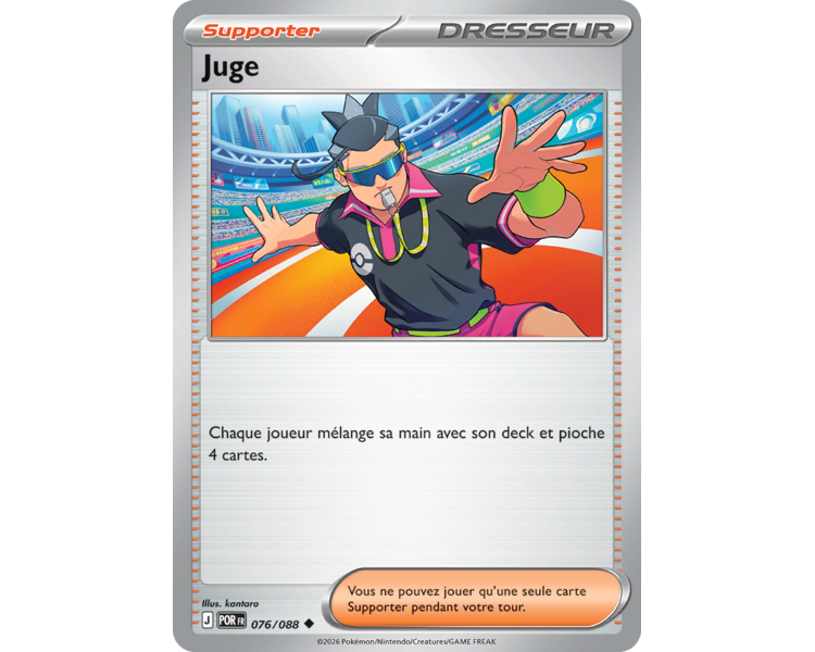 Dresseur Supporter Juge 76/88 - Carte Peu Commune Reverse - Méga-Évolution Équilibre Parfait