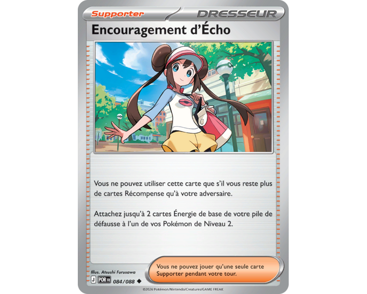 Dresseur Supporter Encouragement d'Écho 84/88 - Carte Peu Commune Reverse - Méga-Évolution Équilibre Parfait