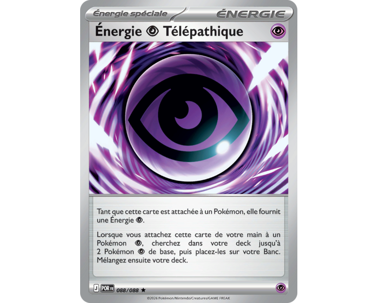 Énergie Psy Télépathique 88/88 - Carte Rare Reverse - Méga-Évolution Équilibre Parfait