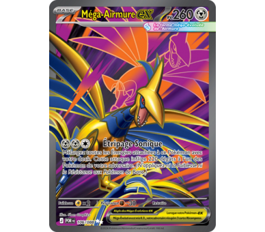 Méga-Airmure-ex Pv 260 106/88 - Carte Ultra Rare Secrète - Méga-Évolution Équilibre Parfait