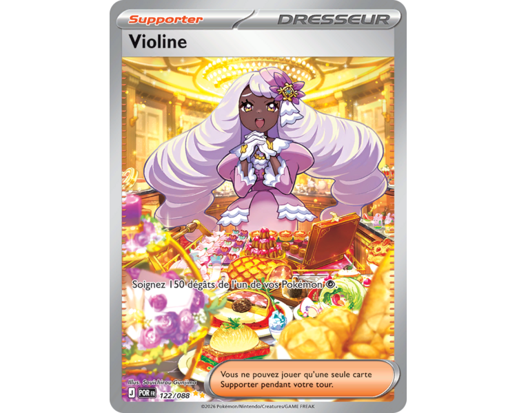 Dresseur Violine 122/88 - Carte Illustration Spéciale Rare Secrète - Méga-Évolution Équilibre Parfait
