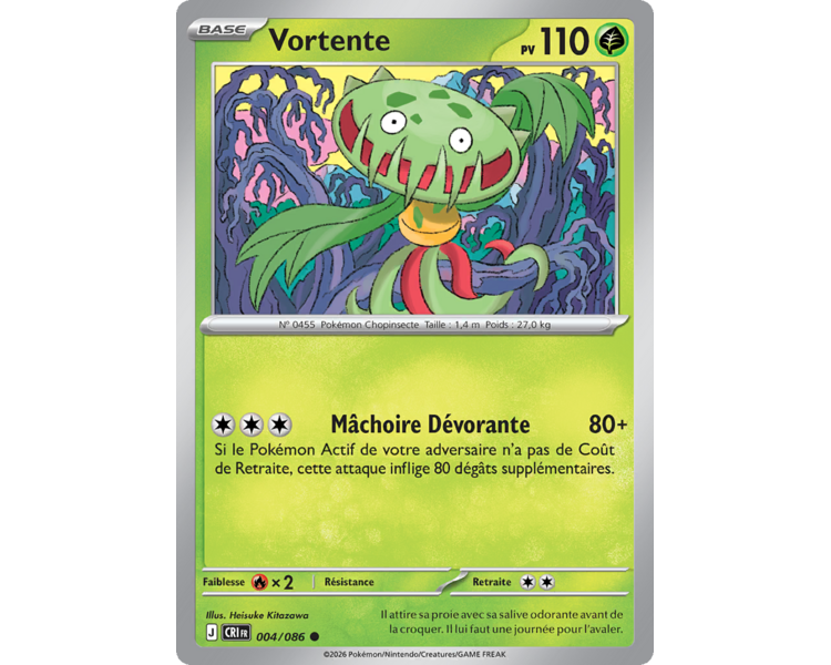 Vortente Pv 110 004/86 - Carte Commune Reverse - Méga-Évolution Chaos Ascendant