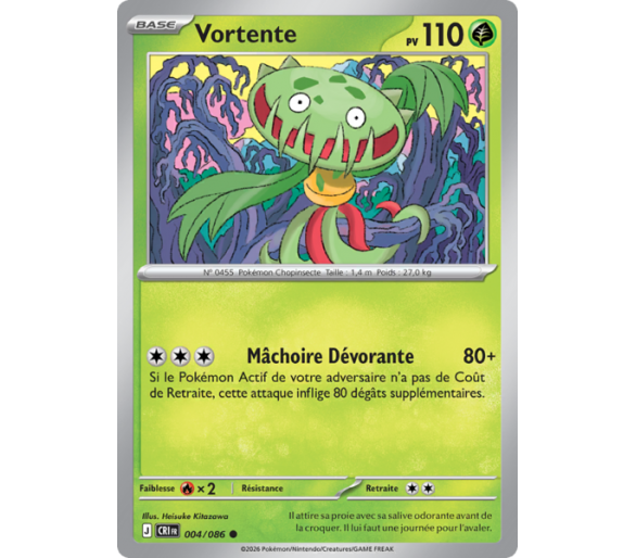 Vortente Pv 110 004/86 - Carte Commune Reverse - Méga-Évolution Chaos Ascendant