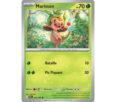 Marisson Pv 70 005/86 - Carte Commune Reverse - Méga-Évolution Chaos Ascendant
