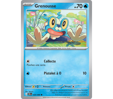Grenousse Pv 70 020/86 - Carte Commune Reverse - Méga-Évolution Chaos Ascendant