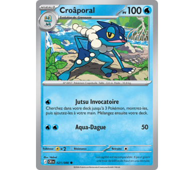 Croâporal Pv 100 021/86 - Carte Commune Reverse - Méga-Évolution Chaos Ascendant