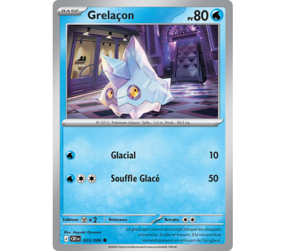 Grelaçon Pv 80 023/86 - Carte Commune Reverse - Méga-Évolution Chaos Ascendant
