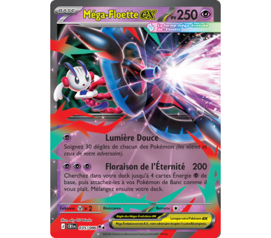 Méga-Floette-ex Pv 250 035/086 - Carte Double Rare - Méga-Évolution Chaos Ascendant