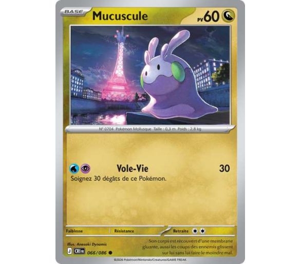 Mucuscule Pv 60 066/86 - Carte Commune Reverse - Méga-Évolution Chaos Ascendant