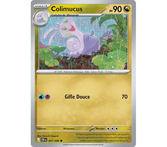 Colimucus Pv 90 067/86 - Carte Commune Reverse - Méga-Évolution Chaos Ascendant