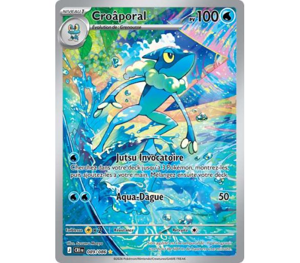 Croâporal Pv 100 089/86 - Carte Secrète Illustration Rare - Méga-Évolution Chaos Ascendant