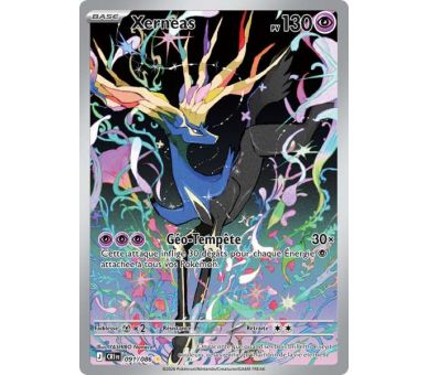 Xerneas Pv 130 091/86 - Carte Secrète Illustration Rare - Méga-Évolution Chaos Ascendant