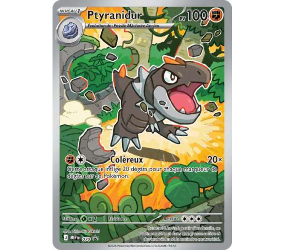 Ptyranidur Pv 100 - MEPFR 070- Carte Promotionnnelles - Méga-Évolution