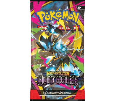 1 Booster sous blister Pokémon - Méga-Évolution – Nuit Noire - FR