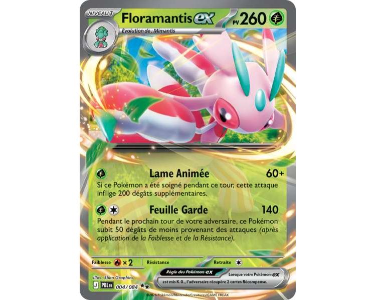 Floramantis-ex Pv 260 004/084 - Carte Double Rare - Méga-Évolution Nuit Noire