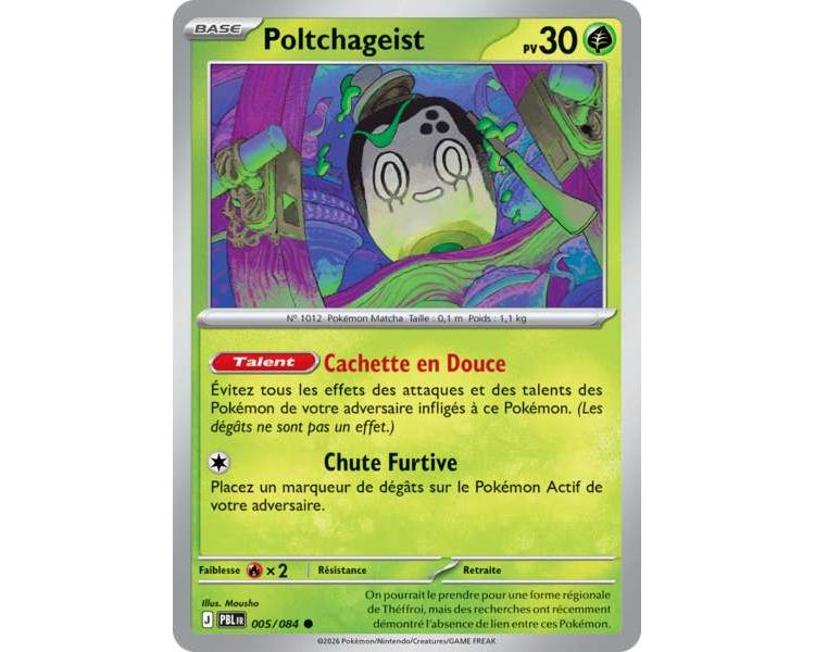 Poltchageist Pv 30 005/084 - Carte Commune Reverse - Méga-Évolution Nuit Noire
