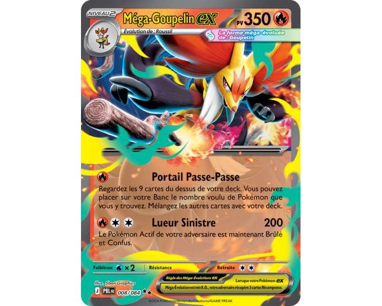 Méga-Goupelin-ex Pv 350 008/084 - Carte Double Rare - Méga-Évolution Nuit Noire