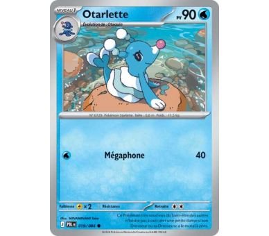 Otarlette Pv 90 019/084 - Carte Commune Reverse - Méga-Évolution Nuit Noire