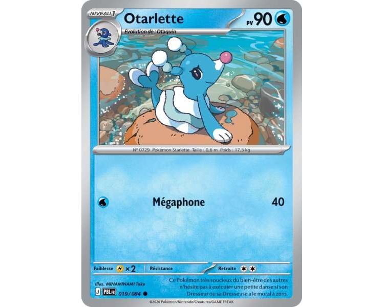 Otarlette Pv 90 019/084 - Carte Commune Reverse - Méga-Évolution Nuit Noire