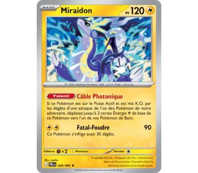 Miraidon Pv 120 028/084 - Carte Rare Holographique - Méga-Évolution Nuit Noire