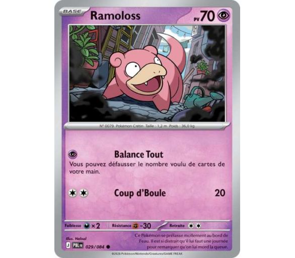 Ramoloss Pv 70 029/084 - Carte Commune Reverse - Méga-Évolution Nuit Noire