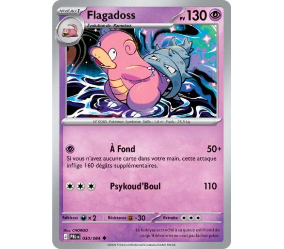 Flagadoss Pv 130 030/084 - Carte Peu Commune - Méga-Évolution Nuit Noire