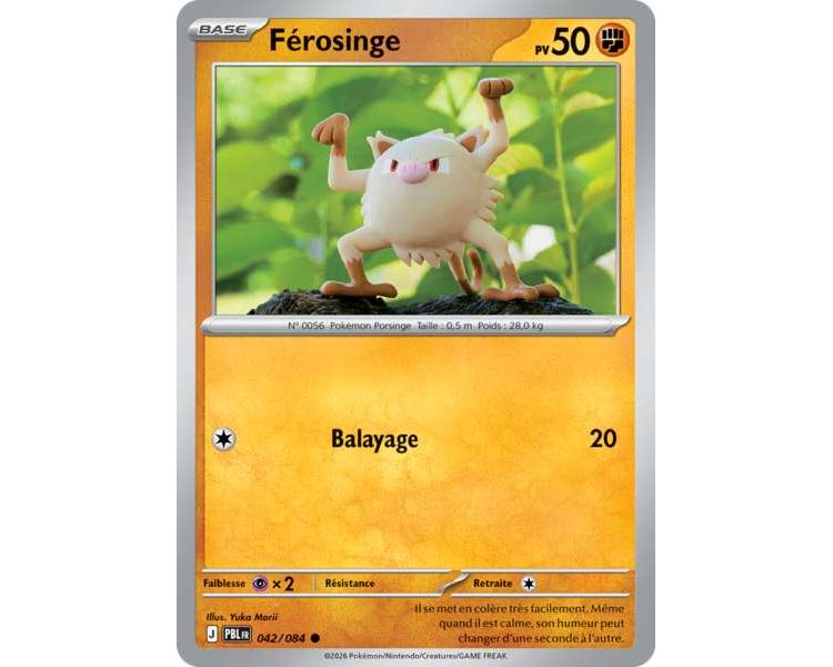 Férosinge Pv 50 042/084 - Carte Commune Reverse - Méga-Évolution Nuit Noire