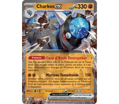 Charkos-ex Pv 330 045/084 - Carte Double Rare - Méga-Évolution Nuit Noire