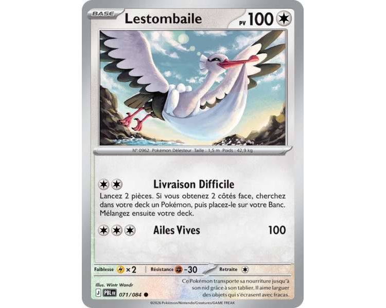 Lestombaile Pv 100 071/084 - Carte Commune Reverse - Méga-Évolution Nuit Noire