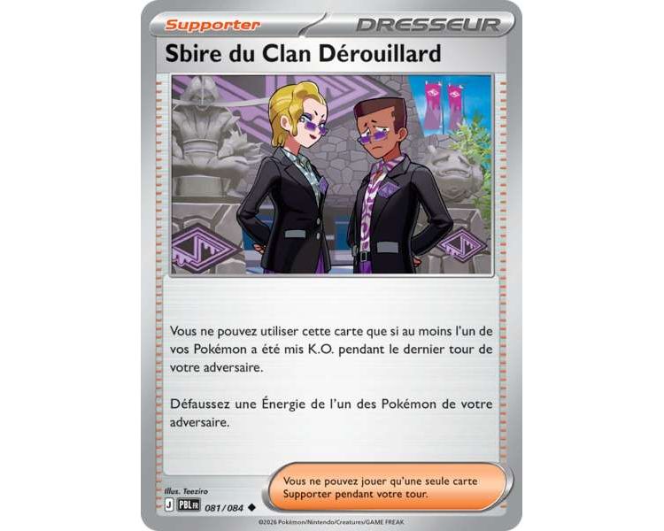 Supporter Sbire du Clan Dérouillard 081/084 - Carte Peu Commune Reverse - Méga-Évolution Nuit Noire