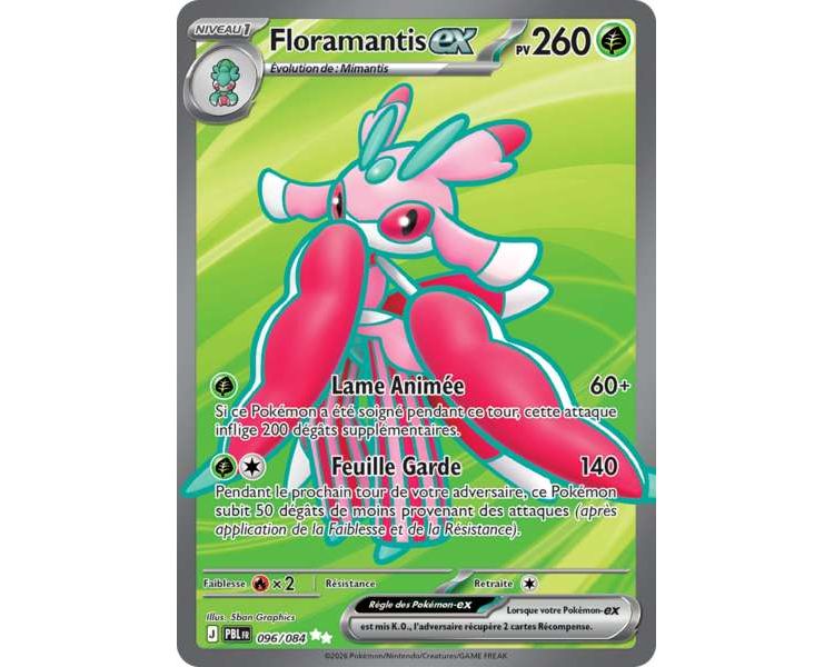 Floramantis-ex Pv 260 096/084 - Carte Ultra Rare - Méga-Évolution Nuit Noire