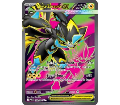 Méga-Zeraora-ex Pv 270 098/084 - Carte Ultra Rare - Méga-Évolution Nuit Noire