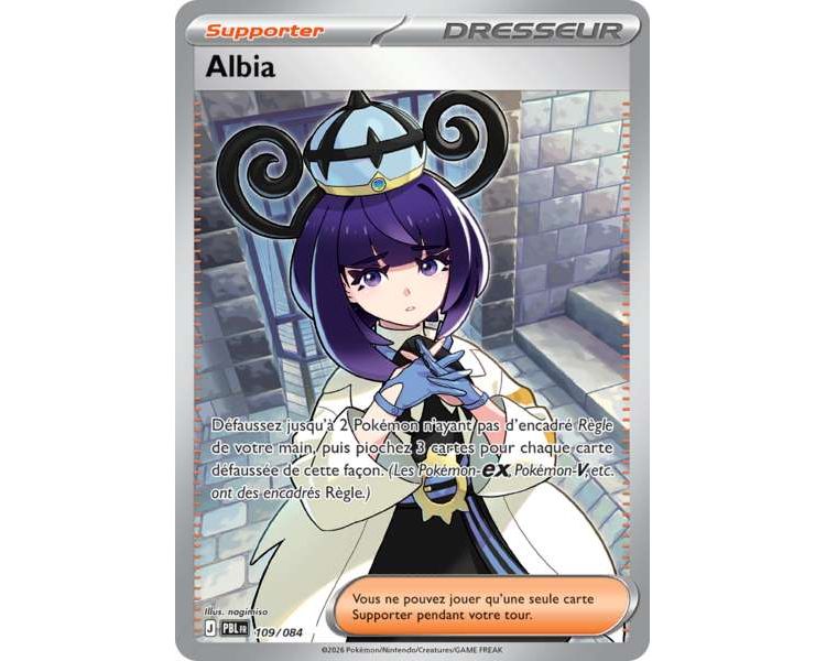 Dresseur Albia 109/084 - Carte Ultra Rare - Méga-Évolution Nuit Noire
