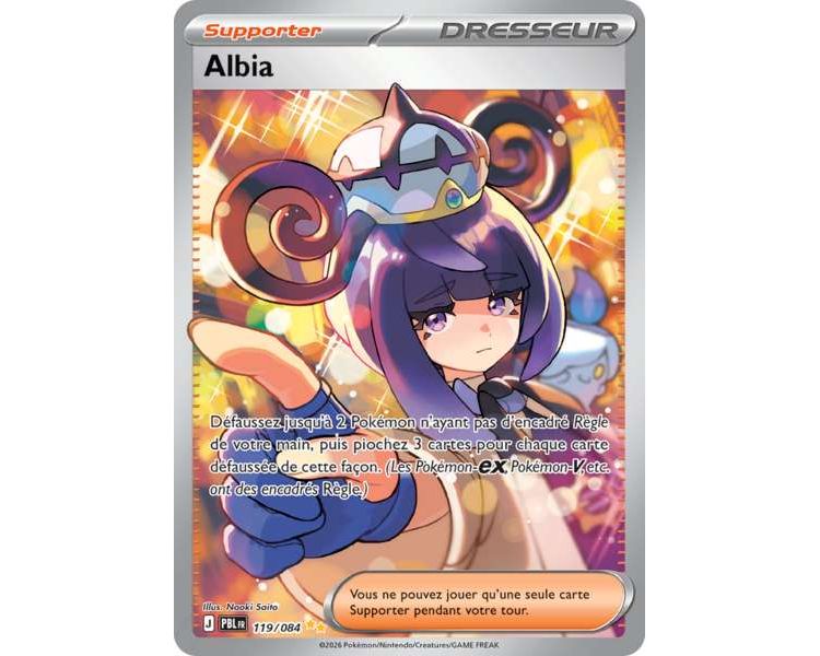 Dresseur Albia 109/084 - Carte Ultra Rare - Méga-Évolution Nuit Noire
