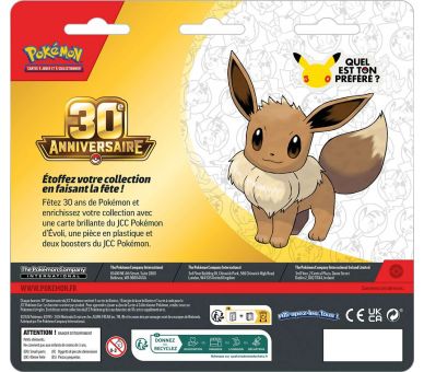 Pokémon 30 ans - Pack 2 Boosters 30ème Anniversaire