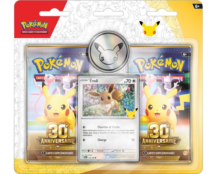Pokémon 30 ans - Pack 2 Boosters 30ème Anniversaire