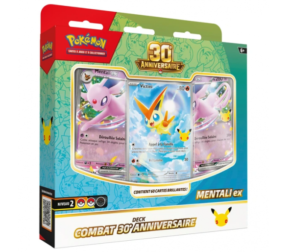 Pokémon - Deck du Dresseur Combat 30e Anniversaire - Mentali-ex