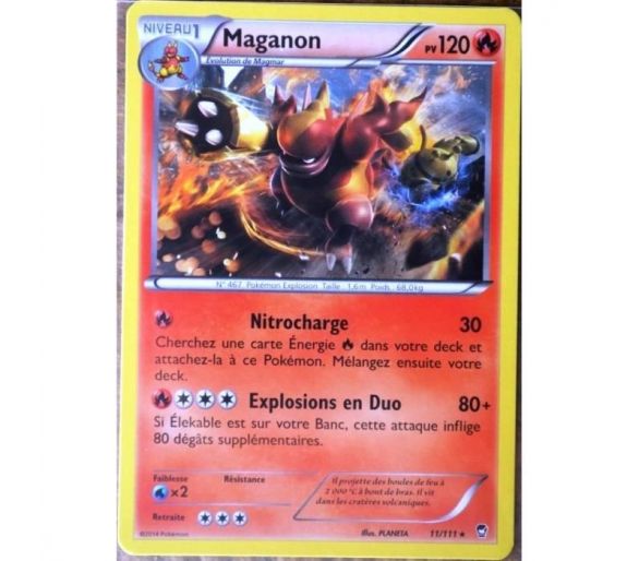 Maganon pv 120 - 11/111 holo XY03 Poings furieux