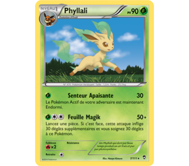 Phyllali pv 90 7/111 - carte pokémon rare XY03 Poings Furieux