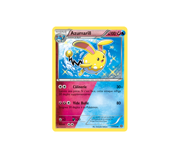 Azumarill pv 100 - 77/114 XY11 Offensive Vapeur