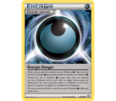 Carte Pokemon reverse Energie Danger 82/98