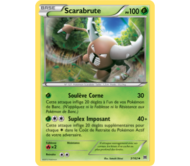 Carte Pokemon Scarabrute pv 100 - 3/165