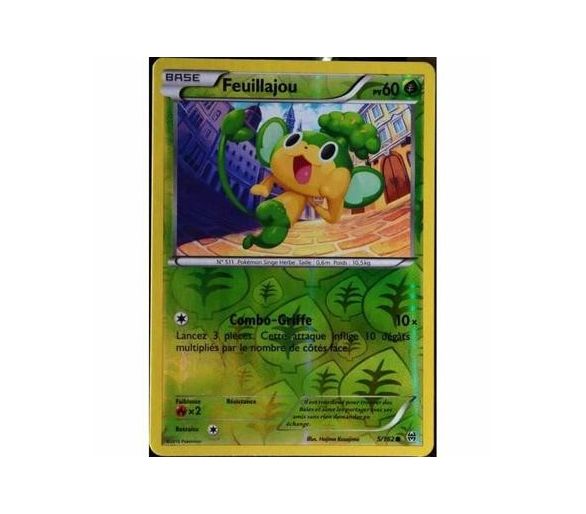 Carte Pokemon reverse Feuillajou pv 60 - 5/162