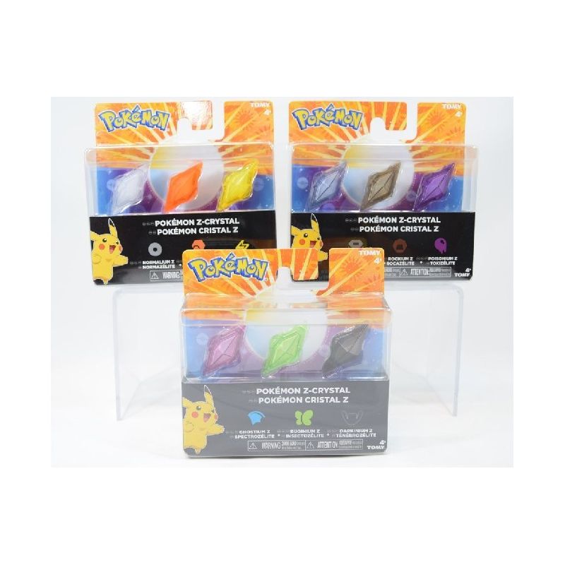 Cristaux Pokemon pour Bracelet Z Tomy en multicolore