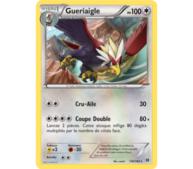 Gueriaigle Pv 100 Carte Rare - 130/162 - XY08
