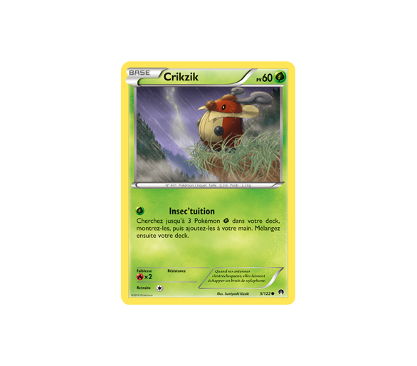 Crikzik Carte Commune Pv 60 - 5/122 - XY9